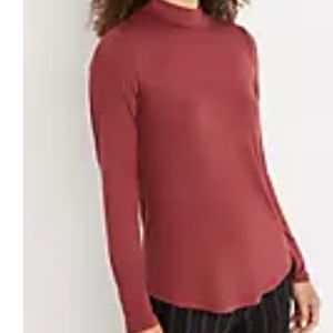 NWT Maurices 24/7 Flawless Long Sleeve Mock Neck Top